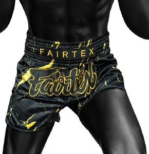 Shorts de Muay Thai Fairtex al por Mayor de Tailandia, Shorts Personalizados de Muay Thai y Kick Boxing, Color Negro - Product Image 3