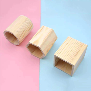 Factory Wooden <b>Boxes</b> Wooden Pen Holder Aesthetic Pencil Box Painting Stationery <b>Makeup</b> Accessaries Desk Organizer for Student - Product Image 2