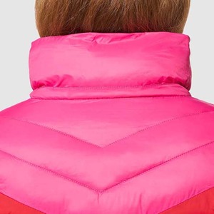 Dernier design de veste matelassée en tricot pour femmes, fermeture éclair, tissu en toile, logo personnalisable sur le devant, respirante, imperméable - Product Image 4