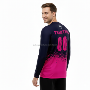 Créateur de t-shirts personnalisés à manches longues, impression par sublimation sur vêtements, vente en gros, livraison rapide - Product Image 4