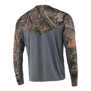 Camuflaje sudor personalizado caza Camo camisetas para hombres caza camiseta camuflaje al aire libre Algodón puro caza camisas - Product Image 5