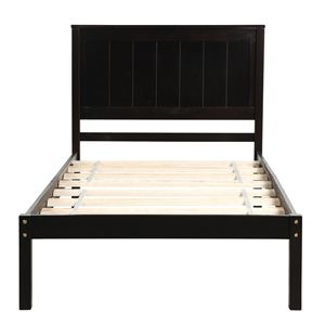 Letto a piattaforma doppio Espresso con testiera e supporto a doghe in legno, non necessita di rete a molle (Vecchio SKU WF191418AAP) - Product Image 4