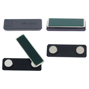 [MAGNETO] Support magnétique permanent en néodyme pour badges nominatifs industriels pour uniformes de personnel - Product Image 1