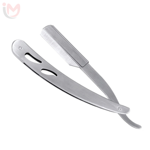 Navaja de Afeitar Plegable de Acero Inoxidable con Hoja Única para Afeitado Seguro para Hombres, Uso en Barberías, Mango de Plástico, IMANS ENTERPRISES - Product Image 5