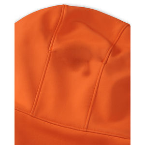 Veste bomber softshell homme orange-brun personnalisée – Design frontal en toile personnalisé, polyester de haute qualité, coupe-vent, vêtements d'extérieur - Product Image 4