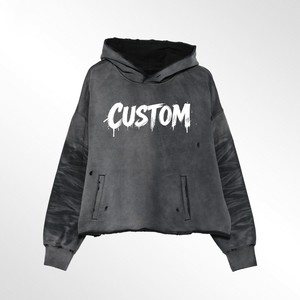 Factory <b>Direct</b> Blank Pullover Sweatshirt Cotton Hoodie Screen Print Ready Wholesale Supply - Product Image 4