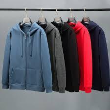 Unisex Zip Front Hoodie Sweatshirt Oversized <b>Extra</b> <b>Large</b> Custom Logo <b>Print</b> Plain Color Design Soft Warm Durable Casual Wear - Product Image 2