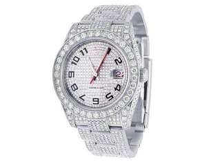 Reloj de Lujo VVS Moissanite, Automático, Analógico, de Acero, con Cuarzo, Estilo Hip Hop, para Hombre, 41MM, 3BAR - Product Image 1