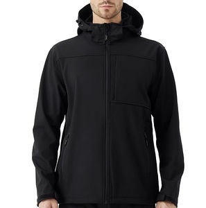 Veste Softshell à Capuche Zippée Personnalisable Grande Taille de Haute Qualité avec Poche Avant Zippée Fine, Style Streetwear Y2K pour Randonnée et Chasse - Product Image 1