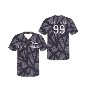 Custom Gray Abstract Sublimation Baseball Jersey Mens Button Up Team Uniform Moisture Wicking <b>Athletic</b> Sports Shirt - Product Image 1