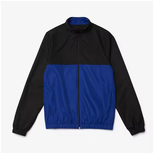 Unisex Blue <b>Red</b> Color Blocking Tracksuit Set Full Sleeve Zipper Stand Collar Sporty Style Breathable Adult Autumn Wear - Product Image 4