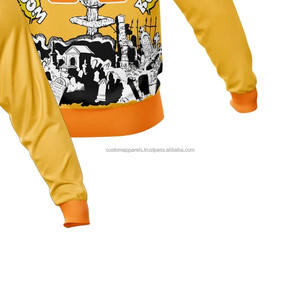 Sweat-shirts à impression personnalisée, MOQ faible, fabricant de vêtements sur mesure, sweat-shirt à capuche en molleton de coton de haute qualité pour hommes - Product Image 6