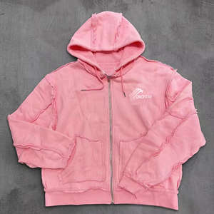 Ensemble 2 pièces vintage personnalisé pour homme : sweat à capuche court et short délavé, effet usé, avec logo imprimé et effet soleil éclairé - Product Image 4