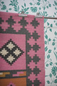 Handcrafted Hand Tufted Handloomed Geometric Wool Kilim <b>Runner</b> Non-Slip Latex Backing Eco Friendly Living Room Krafterscustom - Product Image 2