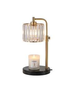 Black Electric Candle Warmer Lamp With Wooden Base Adjustable Brightness For Indoor Aromatherapy Tabletop Use Candle Warmer Lamp - Product Image 2