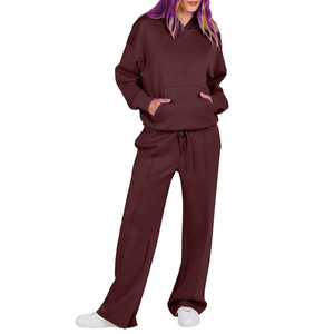 Conjunto Deportivo de Dos Piezas para Mujer, con Capucha, Estampado Informal, Personalizado, Ligero, Sudadera Cálida de Secado Rápido para Entrenamiento Deportivo - Product Image 2
