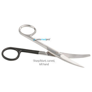 Tijeras universales para vendajes de 14.5 cm con punta roma, de acero inoxidable de alta calidad con mango de plástico, tijeras médicas para apósitos. - Product Image 2