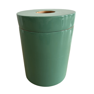 Wholesale Spun Bamboo Waste <b>Bin</b> With <b>Lid</b>, Bamboo Trash Can Paper Waste For Desktop Office Bedroom Living Room From Vietnam - Product Image 2