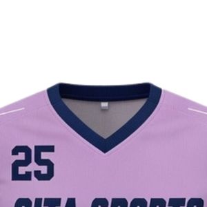 Maillot de lacrosse unisexe violet lavande en polyester, coupe athlétique, vêtements de sport performants pour matchs d'équipe - Product Image 5