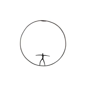 Escultura Circular de Metal, Figura Humana Soldada, Arte Decorativo de Pared para Diseño Interior Moderno del Hogar - Product Image 1
