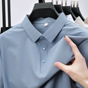 Camiseta con Logotipo Personalizado OEM, Camiseta de Golf de Manga Corta Lisa de Alta Calidad, Camiseta Polo Transpirable de Secado Rápido sin Costuras para Hombre - Product Image 4