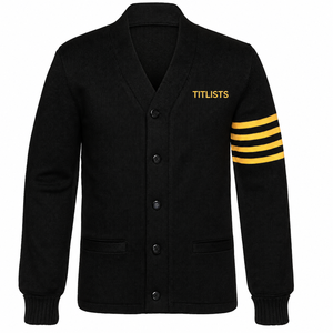 Crea tus suéteres personalizados de alta calidad con cuello en V para logotipos de hermandades/fraternidades/escuelas/colegios/universidades, cárdigans tejidos - Product Image 1