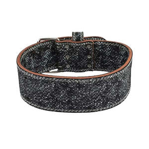 Ceinture de musculation en cuir réglable sur mesure avec boucles pour la musculation, la force athlétique et la sécurité en salle de sport - Product Image 6