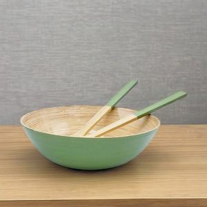 Juego de Tazones y Cucharas de Bambú Pulido Ecológico de Alta Calidad, Estilo Clásico, Venta al Por Mayor - Product Image 3