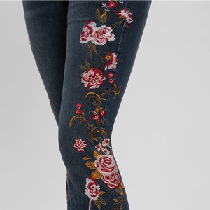 Pantalones Vaqueros Anchos de Mujer, Cintura Media, Elásticos, Estilo Campana, Transpirables, de Secado Rápido, Leggings de Yoga, Casuales, Cómodos, Vintage - Product Image 5