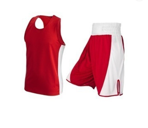 Ensemble uniforme de boxe unisexe sur mesure OEM ODM, short et maillot de boxe, logo personnalisé, toutes couleurs, toutes tailles, marque privée, vente en gros - Product Image 2