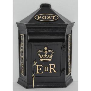 Home Decoration ER Post <b>Box</b> Wall Decor Black Coated Vintage Mailbox For Home Rustic Letter <b>Box</b> Garden Supplies For Christmas - Product Image 2