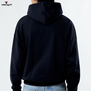 เสื้อฮู้ดดี้ผู้ชายผ้าฝ้าย 100% แบบขายส่งสั่งทำได้ คุณภาพสูง ทรงโอเวอร์ไซส์ สไตล์ลำลอง สตรีทแวร์ ปักลาย 3 มิติ ผ้าฟลีซ สำหรับฤดูหนาว - Product Image 2