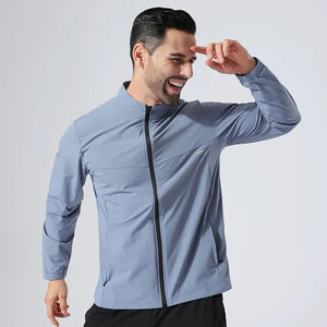 Conjunto de Chaqueta Cortavientos y Pantalón para Correr y Senderismo al Aire Libre, con Cierre Completo, Ligero, para Entrenamiento, Ropa Deportiva Reversible al por Mayor - Product Image 5