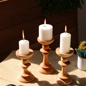 Candelabros Hechos a Mano, Decoración para el Hogar, Regalo, Candelabro de Madera, Decoración para Bodas, Regalos para el Hogar Nuevo, Candelabros de Madera Únicos - Product Image 2