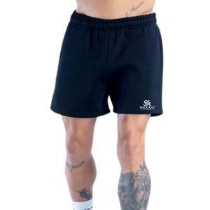 <b>Mens</b> <b>Black</b> Casual <b>Shorts</b> Athletic Running Workout Sports Gym Training Activewear Summer Outdoor Drawstring Knee Length OEM - Product Image 5