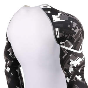 Camiseta Deportiva de Compresión de Manga Larga para Hombre, Personalizada, Transpirable, de Secado Rápido, con Base de Spandex/Poliéster, para Running y Fitness - Product Image 5