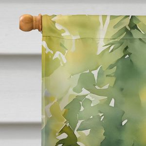 Grand drapeau de maison de loup multicolore bannière de loup illustration pour porche cour tenture murale polyester manchon décoratif pôle - Product Image 3