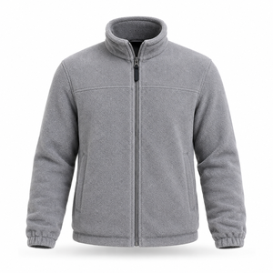 Veste polaire pour homme, chaude pour l'hiver, décontractée, zippée, polaire, vente en gros personnalisée - Product Image 3