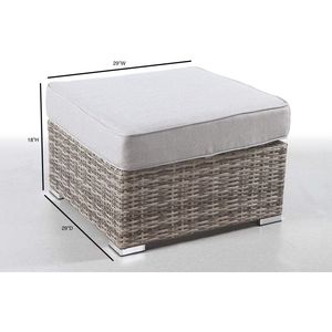 Otomana para Exteriores Completamente Ensamblada con Cojín para Muebles de Patio - Product Image 3