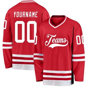 Maillot de hockey sur glace respirant, à séchage rapide, léger, à manches longues, avec logo d'équipe imprimé - Product Image 5