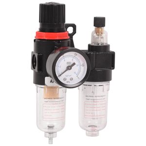Unidad de Tratamiento de Aire Neumática 3 en 1 con Filtro Doble y Regulador con Trampa de 1/4 NPT - Product Image 2