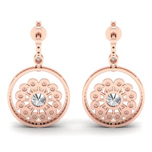 REYES Round Brilliant Cut 2.51 Carat Moissanite <b>Dangle</b> Drop <b>Earrings</b> Customize Design 925 Sterling <b>Silver</b> Fine Jewelry <b>Earrings</b> - Product Image 4