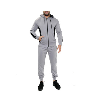 ชุดวอร์มผู้ชาย แขนยาว แจ็คเก็ตซิปเต็มตัว และกางเกงขายาว ชุดออกกำลังกาย 2 ชิ้น ชุดวอร์มกันลมสำหรับผู้ชาย - Product Image 5