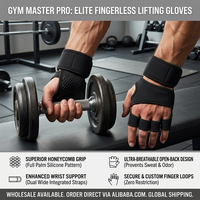 Guantes de Gimnasio de Medio Dedo con Logotipo Personalizado, Transpirables, Antideslizantes, para Levantamiento de Pesas, Entrenamiento Físico, para Hombres y Mujeres