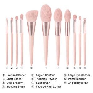 Make-Up 11 Stuks Roze Borstels Set Oogborstel Kit Brochas De Maquillaje Cosmetica Borstel - Product Image 2