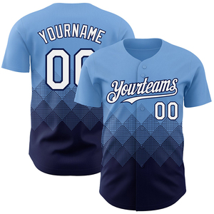 เสื้อเบสบอลทรงหลวมคอวี ผ้าโพลีเอสเตอร์ 100% ระบายอากาศได้ดี กำลังเป็นที่นิยม  รับสั่งทำเสื้อเบสบอลแบบติดกระดุม - Product Image 1