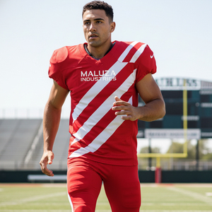 Ensemble de maillots de football américain personnalisés avec logo, sublimation intégrale, uniforme professionnel pour jeunes et adultes, tenue de sport d'équipe - Product Image 6