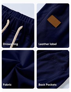 Mens Lightweight Summer Casual Shorts with Elastic Waist Knitted Breathable Material Anti-Wrinkle Relaxed Fit OEM Service - Product Image 6