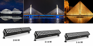 ไฟวอลวอชเชอร์ LED อลูมิเนียมกันน้ำ IP65 144W 5000K แสงเดย์ไลท์ พร้อมค่า Ra90 CRI สำหรับไฟตกแต่งผนังอาคารภายนอก - Product Image 2