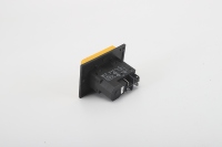 Interrupteur à bouton-poussoir en plastique pour contrôle industriel, 16A, IP54, tête carrée LED, électromagnétique, 1NC, borne à vis